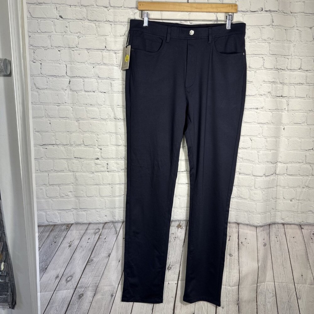 NEW Collars and & Co CEO Tech‎ Pull On Pants Navy 34x34Stretch Golf Athleisure